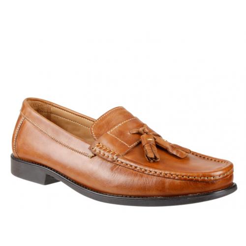 Giorgio Brutini "Fletch" Tan Genuine Leather Loafer Shoes 47873